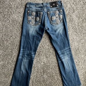 MISS ME Womens Boot Cut Jeans Sz 28 JP6135B